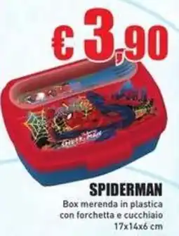 Casalandia Spiderman Box merenda in plastica offerta