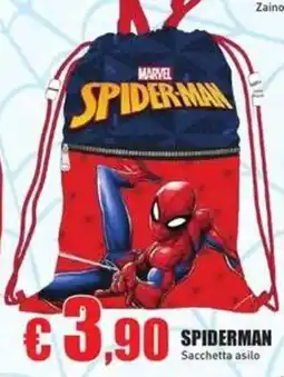Casalandia Spiderman Sacchetta asilo offerta