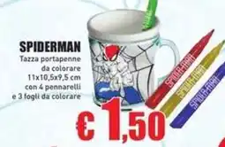 Casalandia Tazza portapenne da colorare Spiderman offerta