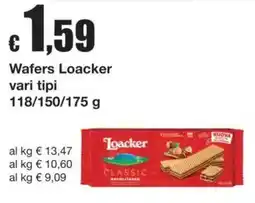 Sì con te Wafers Loacker Classic offerta
