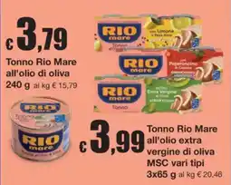 Sì con te Tonno Rio Mare all'olio di oliva offerta