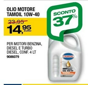 Bricofer Olio motore tamoil 10 - 40 w offerta