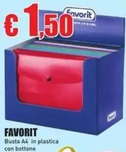 Casalandia Busta A4 in plastica con bottone offerta