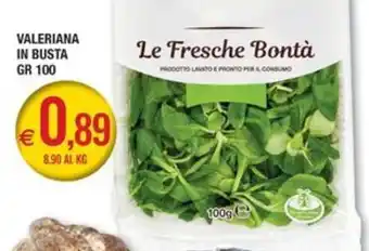 Valeriana in busta