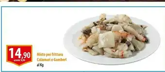 Misto per frittura calamari e gamberi