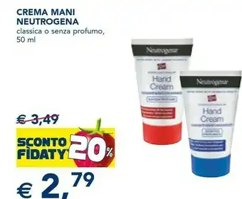 Esselunga Crema mani classica/ senza profumo offerta