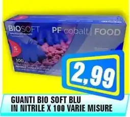 Punto Vigas Guanti bio soft blu in nitrile offerta