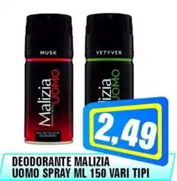 Punto Vigas Deodorante Malizia Uomo Spray offerta