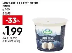 Bennet Mozzarella latte fieno Brimi offerta