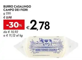 Burro casalingo campo dei fiori