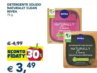 Esselunga Nivea detergente solido naturally clean offerta