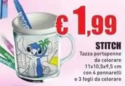 Casalandia Stitch tazza portapenne da colorare offerta