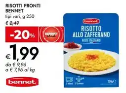 Bennet Risotto pronto Bennet offerta