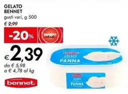 Bennet Gelato Bennet Panna offerta