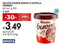 Bennet Gelato Kinder Bueno offerta