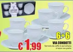 Casalandia Servizio da caffè in porcellana offerta