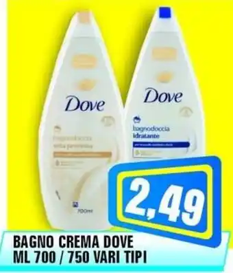 Punto Vigas Bagno crema Dove offerta