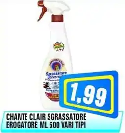Punto Vigas Chante Clair sgrassatore offerta
