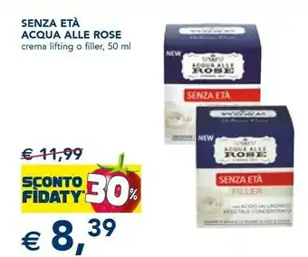 Esselunga Acqua alle rose senza eta crema lifting offerta