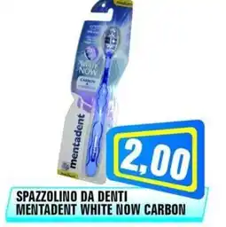 Punto Vigas Spazzolino da denti Mentadent White Now Carbon offerta
