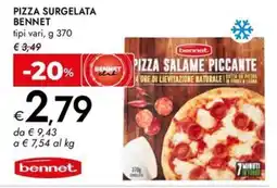 Bennet Pizza surgelata Bennet offerta