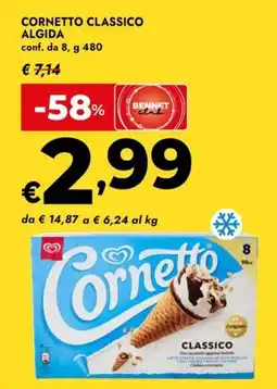 Bennet Cornetto Classico offerta