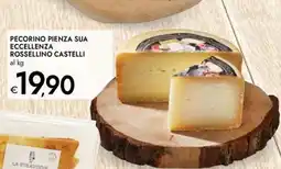 Bennet Pecorino Pienza sua eccellenza Rossellino Castelli offerta