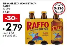 Bennet Birra grezza non filtrata Raffo offerta