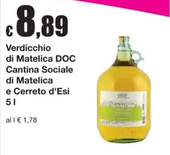 Verdicchio di Matelica DOC Cantina Sociale di Matelica e Cerreto d'Esi