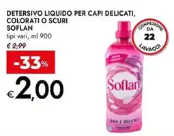 Bennet Detersivo liquido per capi delicati, colorati o scuri Soflan offerta