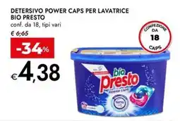Bennet Detersivo power caps per lavatrice bio presto offerta
