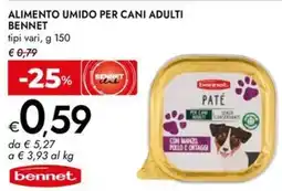 Bennet Alimento umido per cani adulti Bennet offerta