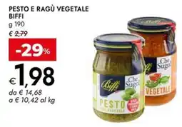 Bennet Pesto e ragù vegetale Biffi offerta