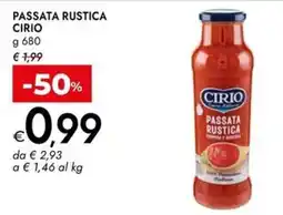 Bennet Passata Rustica Cirio offerta