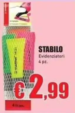 Casalandia Stabilo evidenziatori offerta