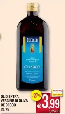 Palmarket Olio extra vergine di oliva De Cecco Classico offerta