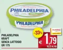 Palmarket Philadelphia Kraft senza lattosio offerta