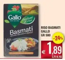 Palmarket Riso basmati Gallo offerta