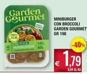 Miniburger con broccoli Garden Gourmet