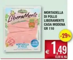 Palmarket Mortadella di pollo liberamente casa modena offerta