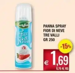 Palmarket Panna spray fior di neve tre valli offerta