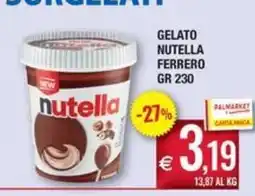 Palmarket Gelato Nutella Ferrero offerta