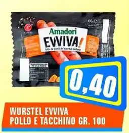 Punto Vigas Wurstel Evviva Pollo e Tacchino offerta