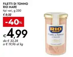 Bennet Filetti di Tonno Rio Mare offerta