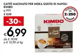 Bennet Caffè macinato per moka gusto di Napoli Kimbo offerta