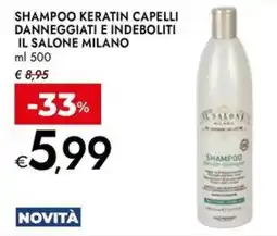 Bennet Shampoo keratin capelli danneggiati e indeboliti Il Salone Milano offerta