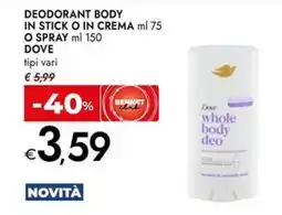 Bennet Dove whole body deo offerta