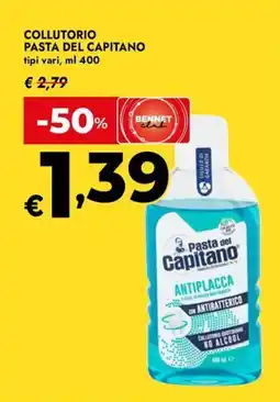 Bennet Collutorio Pasta del Capitano offerta