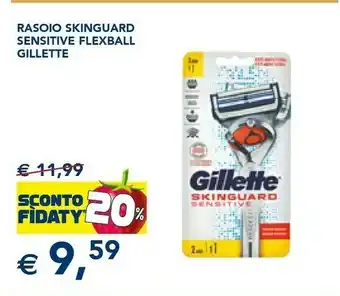 Esselunga Rasoio skinguard sensitive flexball offerta