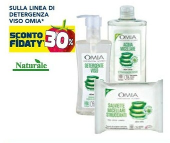 Esselunga Omia sulla linea di detergenza viso offerta